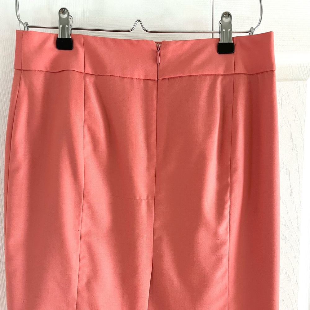 J. Crew pencil skirt salmon color - 100% wool. Please note pictures with flaws - Picture 2 of 6